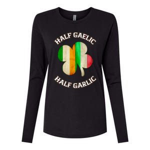 Irish Italian Wo 's St Patrick's Day Gaelic Womens Cotton Relaxed Long Sleeve T-Shirt