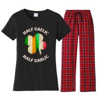 Irish Italian Wo 's St Patrick's Day Gaelic Women's Flannel Pajama Set