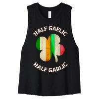 Irish Italian Wo 's St Patrick's Day Gaelic Women's Racerback Cropped Tank