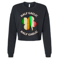 Irish Italian Wo 's St Patrick's Day Gaelic Cropped Pullover Crew