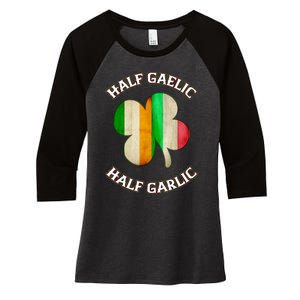 Irish Italian Wo 's St Patrick's Day Gaelic Women's Tri-Blend 3/4-Sleeve Raglan Shirt