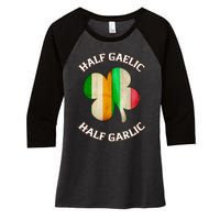 Irish Italian Wo 's St Patrick's Day Gaelic Women's Tri-Blend 3/4-Sleeve Raglan Shirt