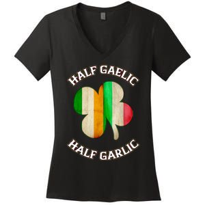 Irish Italian Wo 's St Patrick's Day Gaelic Women's V-Neck T-Shirt