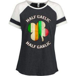 Irish Italian Wo 's St Patrick's Day Gaelic Enza Ladies Jersey Colorblock Tee