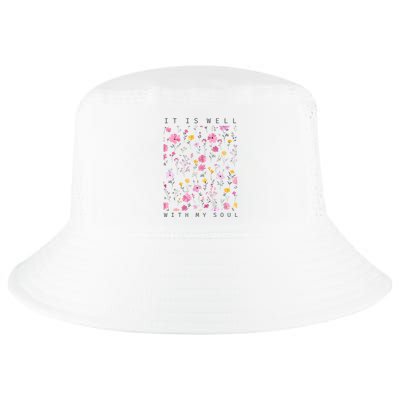 It Is Well With My Soul Floral Cool Comfort Performance Bucket Hat