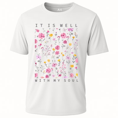 It Is Well With My Soul Floral Performance Shirt
