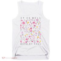It Is Well With My Soul Floral Tank Top