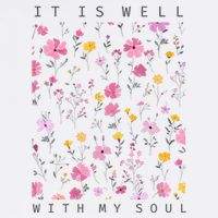 It Is Well With My Soul Floral Wool Snapback Cap