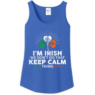 I'm Irish We Don't Do That Keep Calm Thing Irish Heritage Gift Ladies Essential Tank