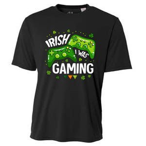 Irish I Was Gaming Video Game St Patrick's Day Game Controller Cooling Performance Crew T-Shirt