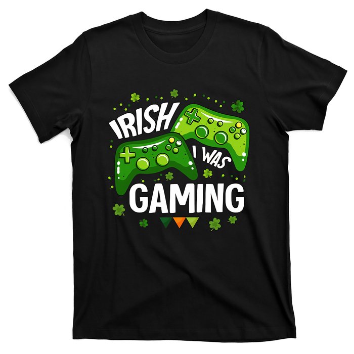 Irish I Was Gaming Video Game St Patrick's Day Game Controller T-Shirt