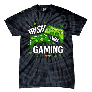 Irish I Was Gaming Video Game St Patrick's Day Game Controller Tie-Dye T-Shirt