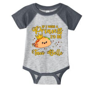 If I Were A Princess I'd Be Taco Belle Princess Gift For Daughter Cute Infant Baby Jersey Bodysuit