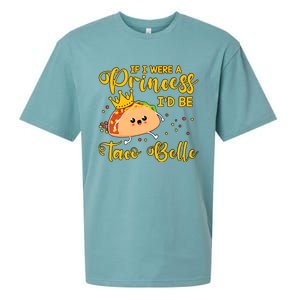 If I Were A Princess I'd Be Taco Belle Princess Gift For Daughter Cute Sueded Cloud Jersey T-Shirt