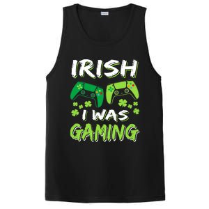 Irish I Was Gaming Funny St Patricks Day Gamer Gift PosiCharge Competitor Tank