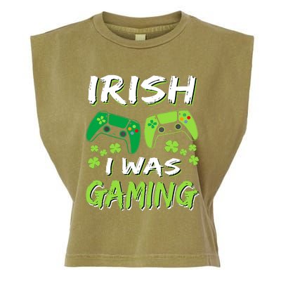 Irish I Was Gaming Funny St Patricks Day Gamer Gift Garment-Dyed Women's Muscle Tee