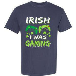 Irish I Was Gaming Funny St Patricks Day Gamer Gift Garment-Dyed Heavyweight T-Shirt