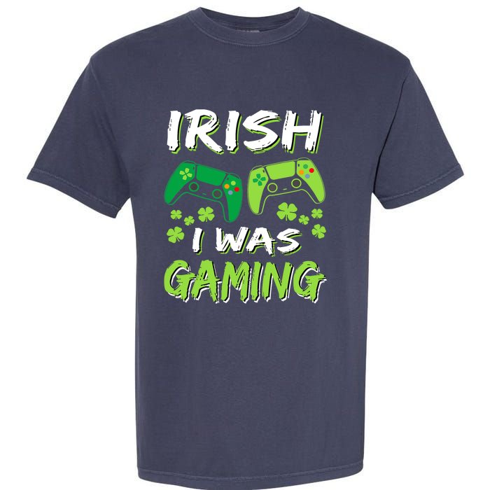 Irish I Was Gaming Funny St Patricks Day Gamer Gift Garment-Dyed Heavyweight T-Shirt