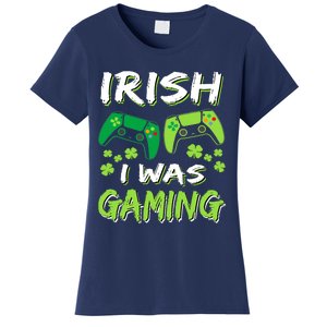 Irish I Was Gaming Funny St Patricks Day Gamer Gift Women's T-Shirt