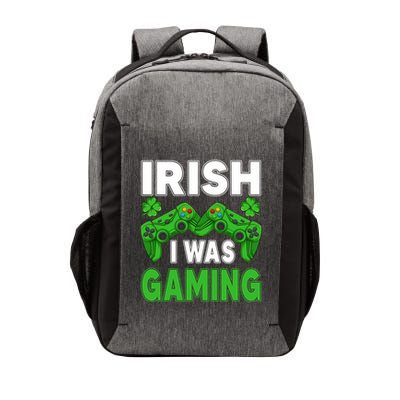 Irish I Was Gaming Funny St Patricks Day Gamer Gift Vector Backpack