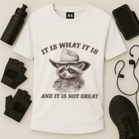 It Is What It Is And It Is Not Great Raccoon Cooling Performance Crew T-Shirt