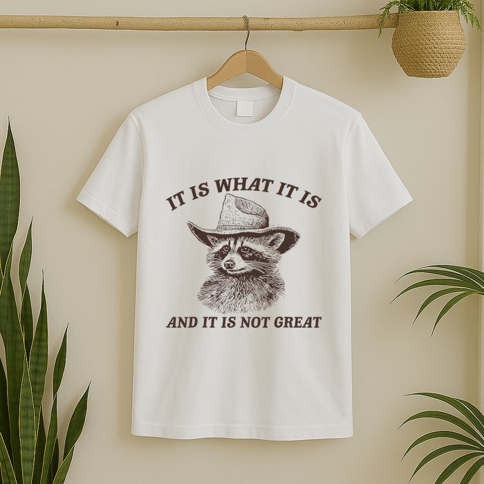 It Is What It Is And It Is Not Great Raccoon T-Shirt