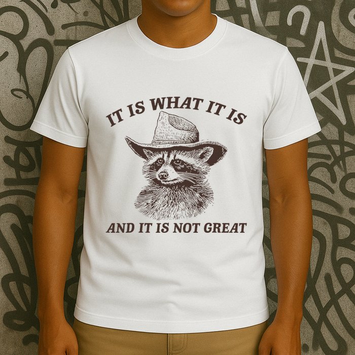 It Is What It Is And It Is Not Great Raccoon T-Shirt