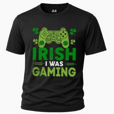 Irish I Was Gaming St PatrickS Day Video Gamer Cute Gift Cooling Performance Crew T-Shirt