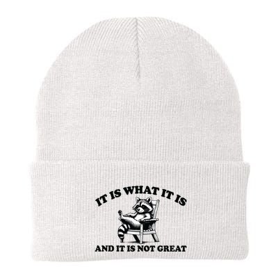 It Is What It Is And It Is Not Great Mental Health Knit Cap Winter Beanie