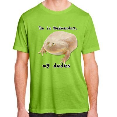 It Is Wednesday My Dudes Funny Classic Frog Meme Original Gift Adult ChromaSoft Performance T-Shirt