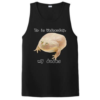 It Is Wednesday My Dudes Funny Classic Frog Meme Original Gift PosiCharge Competitor Tank