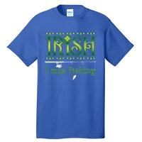 Irish I Was Fishing Shamrock Funny Gift Tall T-Shirt