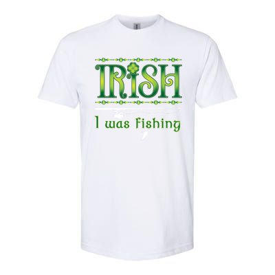 Irish I Was Fishing Shamrock Funny Gift Softstyle CVC T-Shirt