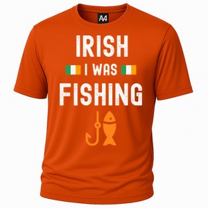 Irish I Was Fishing St Patricks Day Fishing Gift Funny Gift Cooling Performance Crew T-Shirt