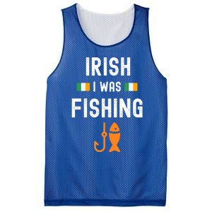 Irish I Was Fishing St Patricks Day Fishing Gift Funny Gift Mesh Reversible Basketball Jersey Tank