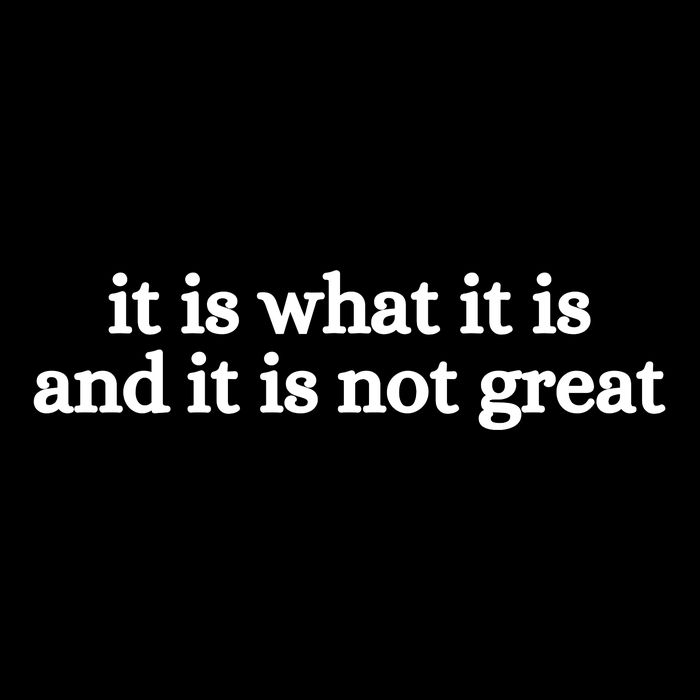 It Is What It Is And It Is Not Great Baby Bodysuit