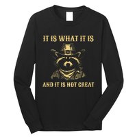 It Is What It Is And Its Not Great Funny Raccoon Long Sleeve Shirt