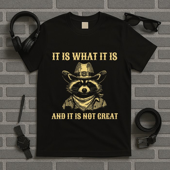 It Is What It Is And Its Not Great Funny Raccoon T-Shirt