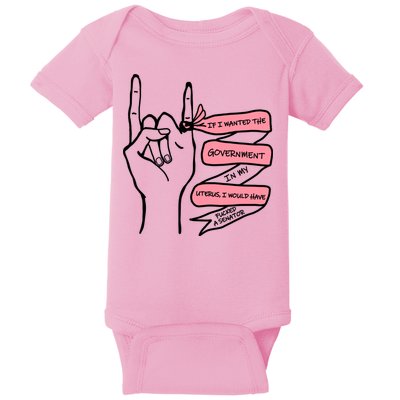 If I Wanted The Government In My Uterus Baby Bodysuit