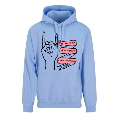 If I Wanted The Government In My Uterus Unisex Surf Hoodie