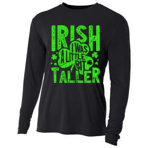 Irish I Was a Little Bit Taller - Funny St. Patrick's Day Cooling Performance Long Sleeve Crew