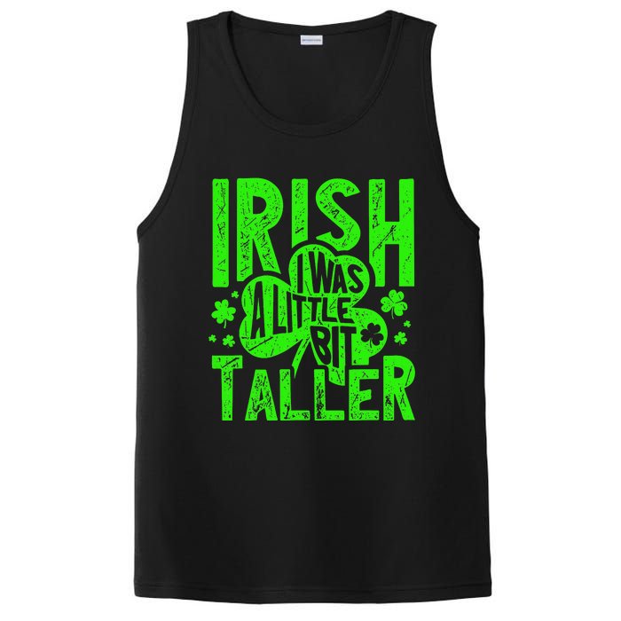 Irish I Was a Little Bit Taller - Funny St. Patrick's Day PosiCharge Competitor Tank