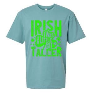 Irish I Was a Little Bit Taller - Funny St. Patrick's Day Sueded Cloud Jersey T-Shirt