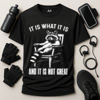 It Is What It Is And It Is Not Great Racoon Cooling Performance Crew T-Shirt