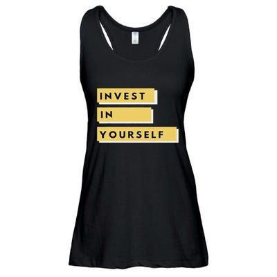 Invest In Yourself Ladies Essential Flowy Tank