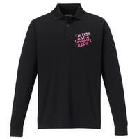 Inappropriate Im Your Dads Favorite Ride Funny Teen Performance Long Sleeve Polo