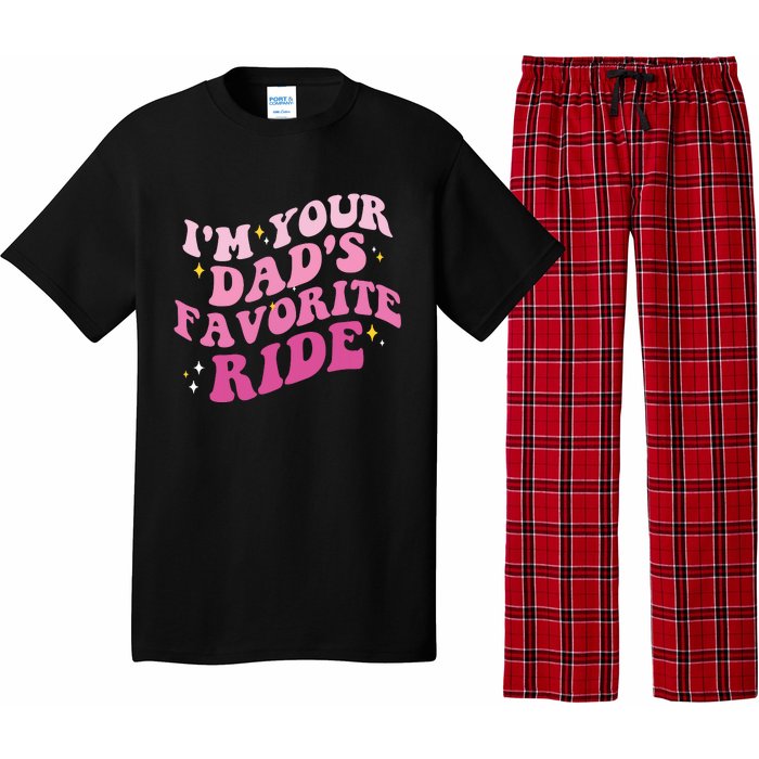 Inappropriate Im Your Dads Favorite Ride Funny Teen Pajama Set