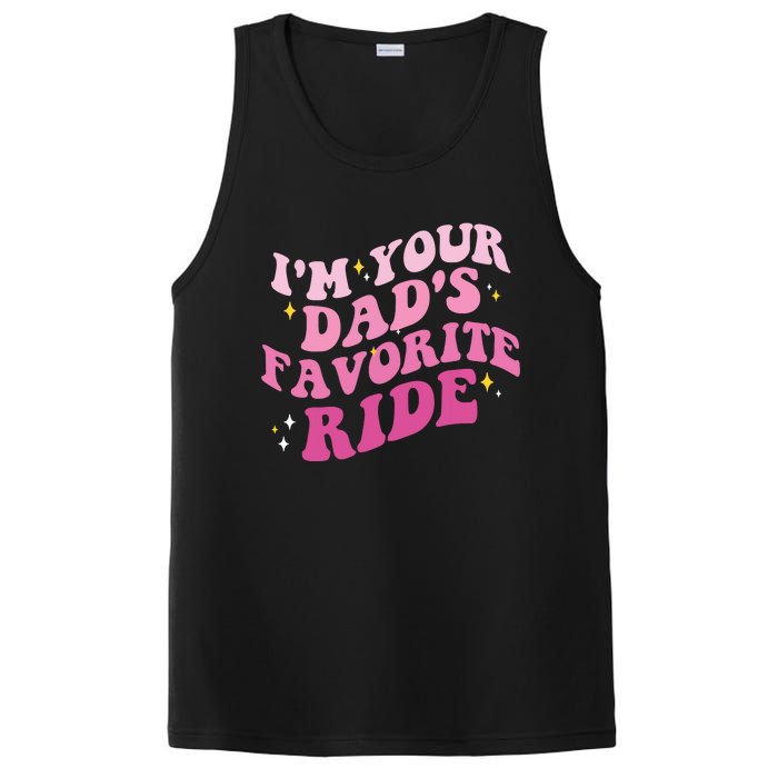 Inappropriate Im Your Dads Favorite Ride Funny Teen PosiCharge Competitor Tank