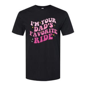 Inappropriate Im Your Dads Favorite Ride Funny Teen Softstyle CVC T-Shirt