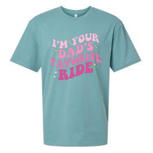 Inappropriate Im Your Dads Favorite Ride Funny Teen Sueded Cloud Jersey T-Shirt